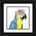 thumbnail image 1 of Popp, Grace 20x20 Black Ornate Wood Framed with Double Matting Museum Art Print Titled - Tropical Halo II, 1 of 4