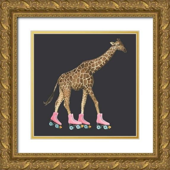 Popp, Grace 20x20 Gold Ornate Wood Framed with Double Matting Museum Art Print Titled - Custom High Rollers IV