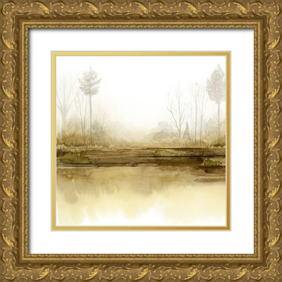 Popp, Grace 20x20 Gold Ornate Wood Framed with Double Matting Museum Art Print Titled - Golden Season II