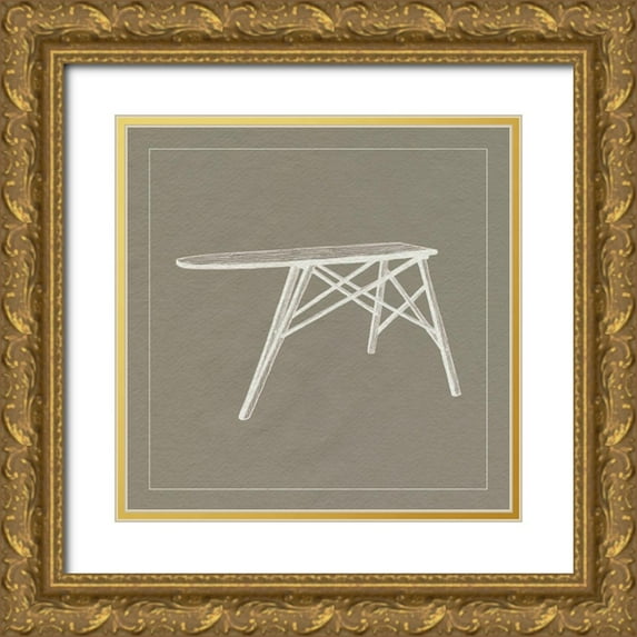 Popp, Grace 20x20 Gold Ornate Wood Framed with Double Matting Museum Art Print Titled - Laundry Tips VII