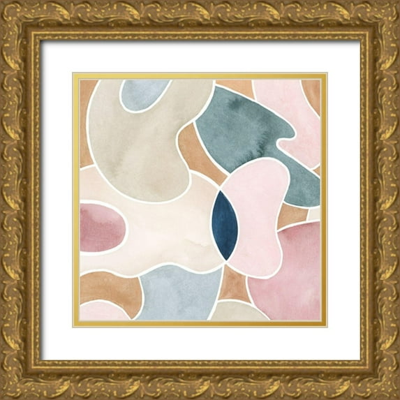 Popp, Grace 20x20 Gold Ornate Wood Framed with Double Matting Museum Art Print Titled - Shifters I