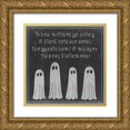 thumbnail image 1 of Popp, Grace 20x20 Gold Ornate Wood Framed with Double Matting Museum Art Print Titled - Spooky Chalkboard II, 1 of 4