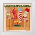 thumbnail image 1 of Popp, Grace 20x20 White Modern Wood Framed Museum Art Print Titled - Christmas Stockings II, 1 of 4