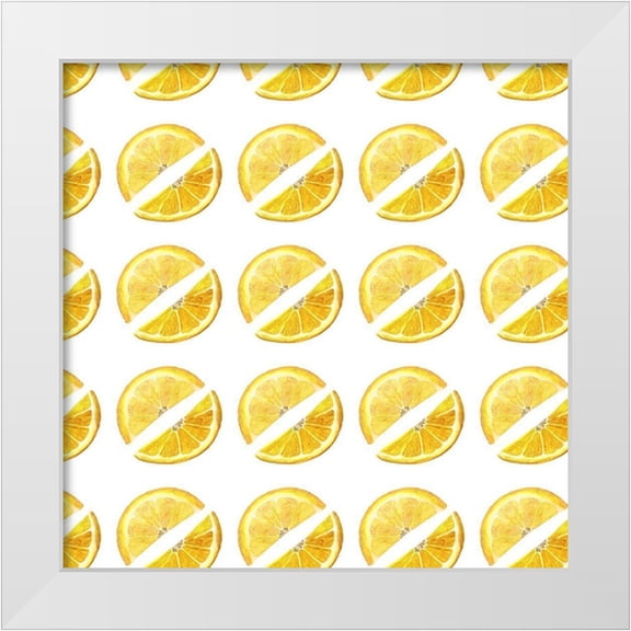 Popp, Grace 20x20 White Modern Wood Framed Museum Art Print Titled - Citrus Sayings Collection I