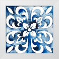 thumbnail image 1 of Popp, Grace 20x20 White Modern Wood Framed Museum Art Print Titled - Cobalt Tile II, 1 of 4
