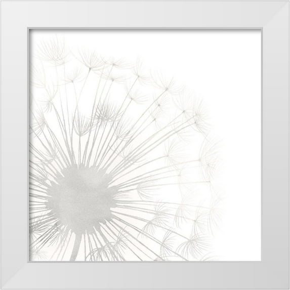 Popp, Grace 20x20 White Modern Wood Framed Museum Art Print Titled - Dandelion Whisper I