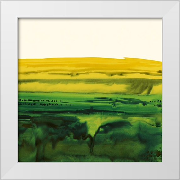 Popp, Grace 20x20 White Modern Wood Framed Museum Art Print Titled - Melted Stratum II