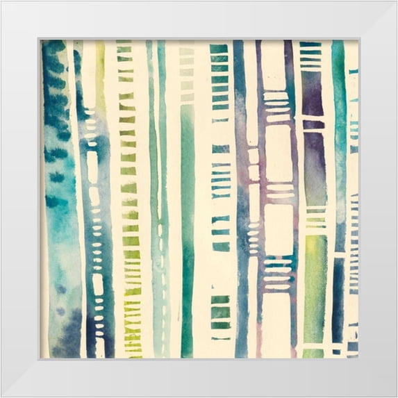Popp, Grace 20x20 White Modern Wood Framed Museum Art Print Titled - Nightfall Cascade II