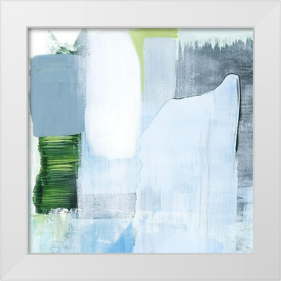 Popp, Grace 20x20 White Modern Wood Framed Museum Art Print Titled - Oceanic Shimmer III