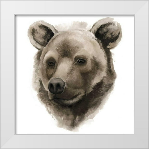 Popp, Grace 20x20 White Modern Wood Framed Museum Art Print Titled - Western Animal Study I