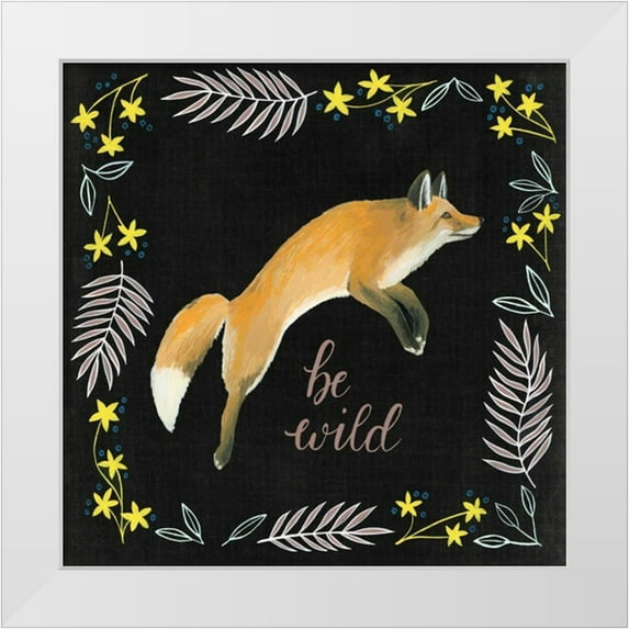 Popp, Grace 20x20 White Modern Wood Framed Museum Art Print Titled - Woodland Adventure II