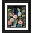 thumbnail image 1 of Popp, Grace 20x23 Black Ornate Wood Framed with Double Matting Museum Art Print Titled - Diverging Blooms I, 1 of 4