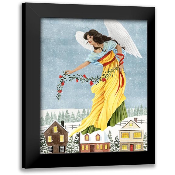 Popp, Grace 20x24 Black Modern Framed Museum Art Print Titled - Christmas Angel II