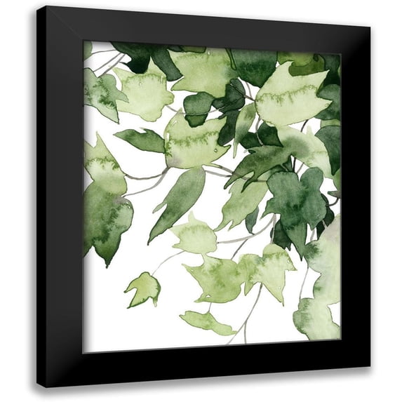 Popp, Grace 20x24 Black Modern Framed Museum Art Print Titled - Emerald Vines II