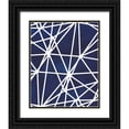 thumbnail image 1 of Popp, Grace 20x24 Black Ornate Wood Framed with Double Matting Museum Art Print Titled - Indigo Pattern I, 1 of 4