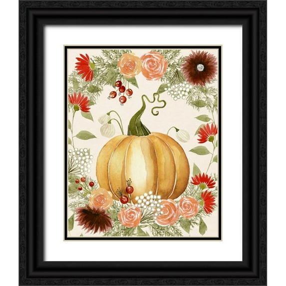 Popp, Grace 20x24 Black Ornate Wood Framed with Double Matting Museum Art Print Titled - Red Autumn I