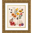 thumbnail image 1 of Popp, Grace 20x24 Gold Ornate Wood Framed with Double Matting Museum Art Print Titled - Fall Botanicals I, 1 of 4