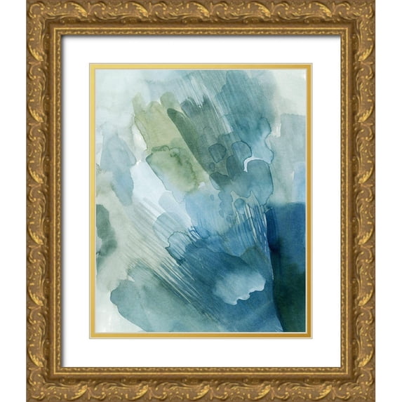 Popp, Grace 20x24 Gold Ornate Wood Framed with Double Matting Museum Art Print Titled - River Gleam II