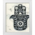 thumbnail image 1 of Popp, Grace 20x24 White Modern Wood Framed Museum Art Print Titled - Day Hamsa II, 1 of 4