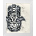 thumbnail image 1 of Popp, Grace 20x24 White Modern Wood Framed Museum Art Print Titled - Day Hamsa I, 1 of 4