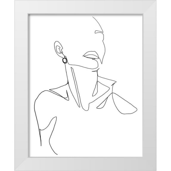 Popp, Grace 20x24 White Modern Wood Framed Museum Art Print Titled - Everlasting Elegance II
