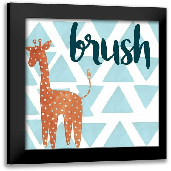 Popp, Grace 21x20 Black Modern Framed Museum Art Print Titled - Jungle Bath I