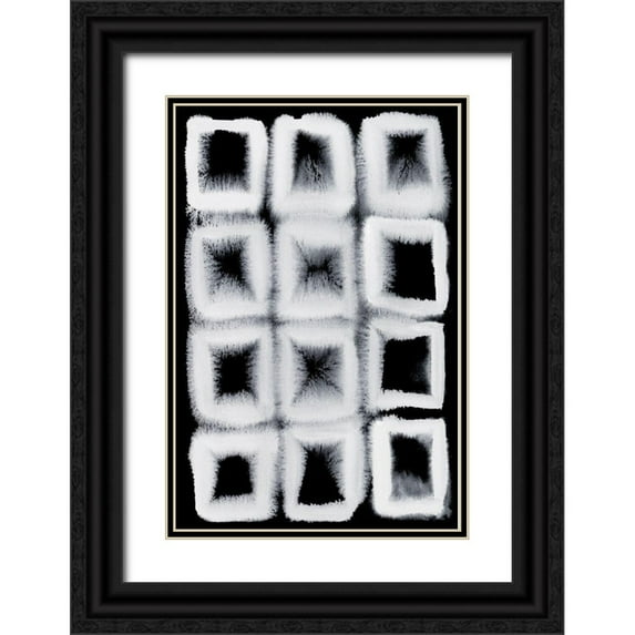 Popp, Grace 23x32 Black Ornate Wood Framed with Double Matting Museum Art Print Titled - Electrified IV