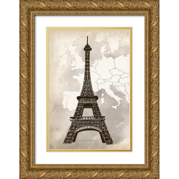 Popp, Grace 23x32 Gold Ornate Wood Framed with Double Matting Museum Art Print Titled - Travel Collection D