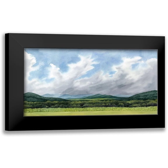 Popp, Grace 24x14 Black Modern Framed Museum Art Print Titled - Sapphire Mountains III