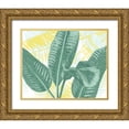 thumbnail image 1 of Popp, Grace 24x20 Gold Ornate Wood Framed with Double Matting Museum Art Print Titled - Illustrated Palms II, 1 of 4