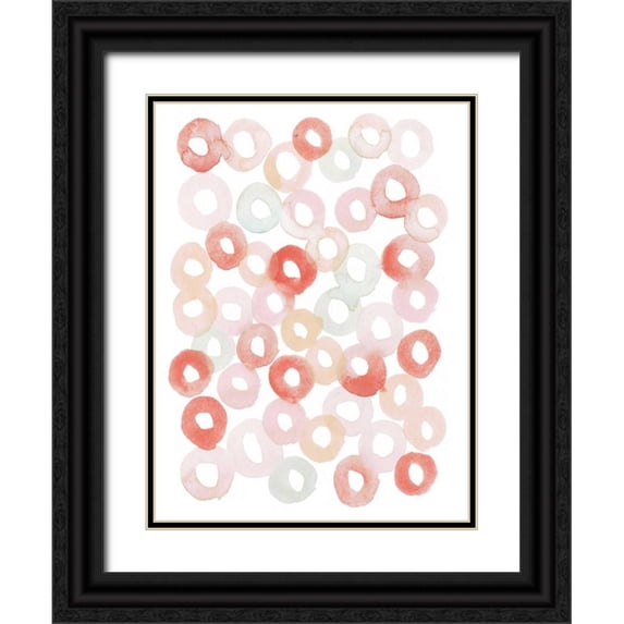 Popp, Grace 25x32 Black Ornate Wood Framed with Double Matting Museum Art Print Titled - Candy Pattern III