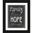 thumbnail image 1 of Popp, Grace 25x32 Black Ornate Wood Framed with Double Matting Museum Art Print Titled - Chalkboard Faith IV, 1 of 4