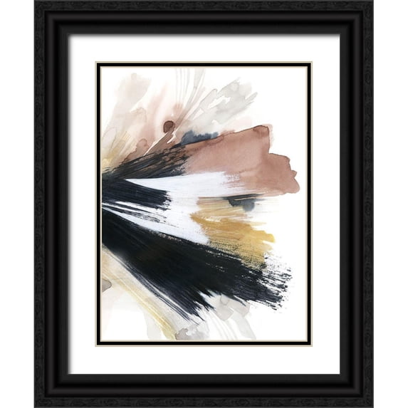 Popp, Grace 25x32 Black Ornate Wood Framed with Double Matting Museum Art Print Titled - Desert Eruption II