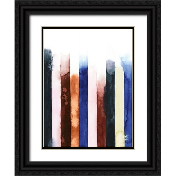 Popp, Grace 25x32 Black Ornate Wood Framed with Double Matting Museum Art Print Titled - Desert Layers V