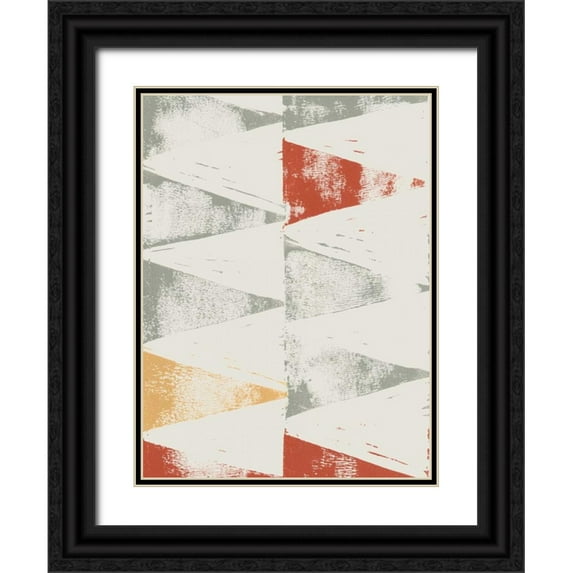 Popp, Grace 25x32 Black Ornate Wood Framed with Double Matting Museum Art Print Titled - Fall Triad II