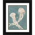 thumbnail image 1 of Popp, Grace 25x32 Black Ornate Wood Framed with Double Matting Museum Art Print Titled - Jellyfish Dance II, 1 of 4