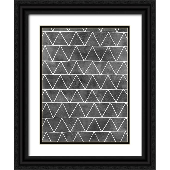 Popp, Grace 25x32 Black Ornate Wood Framed with Double Matting Museum Art Print Titled - Modern Monochrome II
