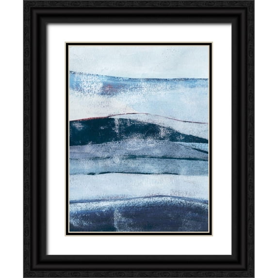 Popp, Grace 25x32 Black Ornate Wood Framed with Double Matting Museum Art Print Titled - Opalite Pasture I