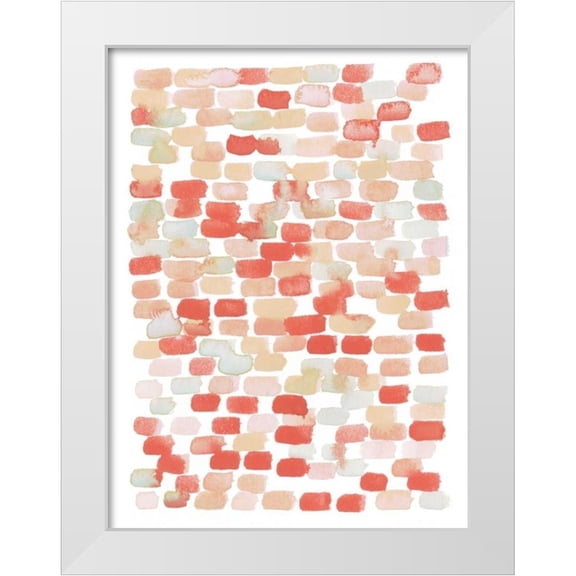 Popp, Grace 25x32 White Modern Wood Framed Museum Art Print Titled - Candy Pattern II
