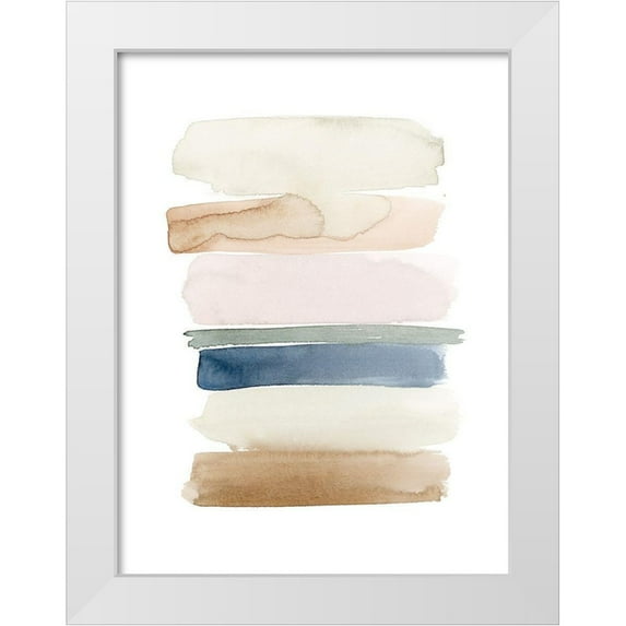 Popp, Grace 25x32 White Modern Wood Framed Museum Art Print Titled - Faint Swatches I