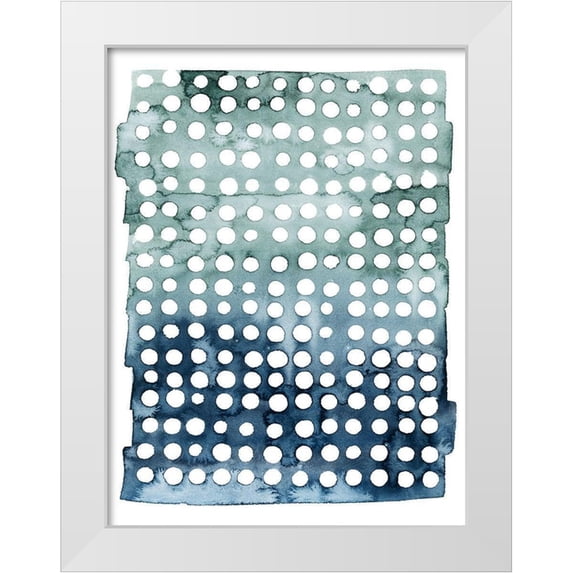 Popp, Grace 25x32 White Modern Wood Framed Museum Art Print Titled - Morse Dots I