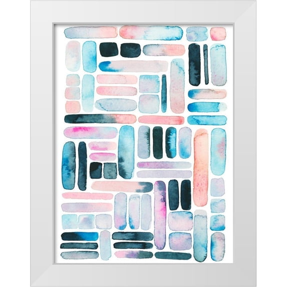 Popp, Grace 25x32 White Modern Wood Framed Museum Art Print Titled - Prisma Puzzle II