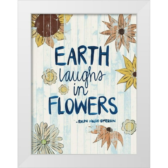Popp, Grace 25x32 White Modern Wood Framed Museum Art Print Titled - Sunny Day Words III