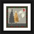 thumbnail image 1 of Popp, Grace 26x26 Black Ornate Wood Framed with Double Matting Museum Art Print Titled - Collaged Christmas Collection C, 1 of 4