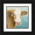 thumbnail image 1 of Popp, Grace 26x26 Black Ornate Wood Framed with Double Matting Museum Art Print Titled - Hereford Stare I, 1 of 4