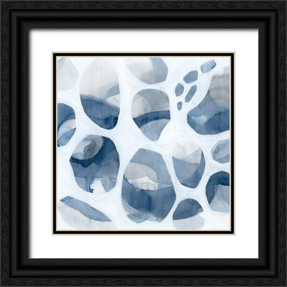 Popp, Grace 26x26 Black Ornate Wood Framed with Double Matting Museum Art Print Titled - Lacuna II