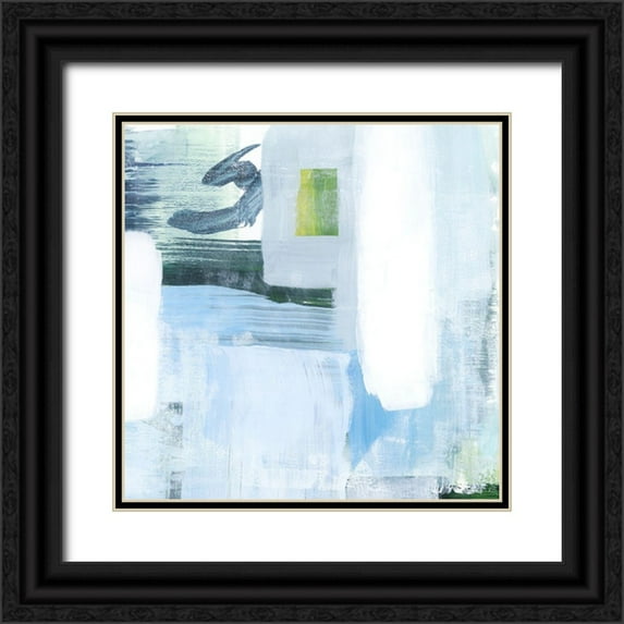 Popp, Grace 26x26 Black Ornate Wood Framed with Double Matting Museum Art Print Titled - Oceanic Shimmer V