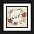 thumbnail image 1 of Popp, Grace 26x26 Black Ornate Wood Framed with Double Matting Museum Art Print Titled - Rustic Christmas I, 1 of 4