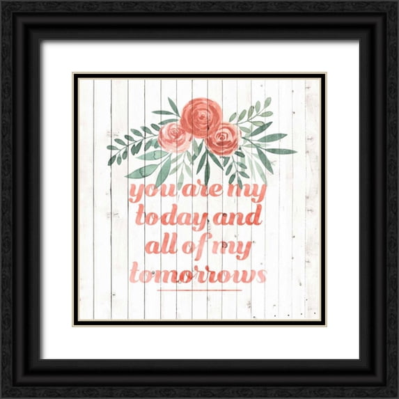 Popp, Grace 26x26 Black Ornate Wood Framed with Double Matting Museum Art Print Titled - Sweet Wedding I