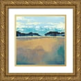 thumbnail image 1 of Popp, Grace 26x26 Gold Ornate Wood Framed with Double Matting Museum Art Print Titled - Aureate Seascape II, 1 of 4